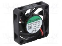 Fan  DC, axial, 12VDC, 40x40x10mm, 13.59m3/h, 27.3dBA, ball bearing