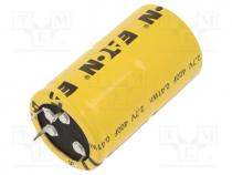 Supercapacitor, SNAP-IN, 400F, 2.7VDC, -5....10%, Ø35x63mm, 3.2m