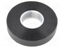 Tape  self-amalgamating, black, 19mm, L  10m, Thk  0.5mm, -40÷90C