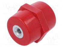 Support insulator, L  15mm, Ø  12mm, Uoper  250V, UL94V-0, Ubr  8kV