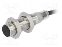 Sensor  inductive, Output conf  PNP / NO, 0....2mm, 10....30VDC, M12