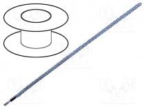 Wire, LiY-CY, 1x2,5mm2, tinned copper braid, PVC, transparent