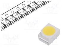 LED, SMD, 3528,PLCC2, white cold, 1800÷3550mcd, 4500-8000K, 120