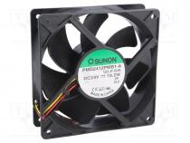 Fan  DC, axial, 24VDC, 120x120x38mm, 322.8m3/h, 54dBA, ball bearing