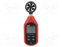 Thermoanemometer, 0....30m/s, -10....50C, Equipment  batteries