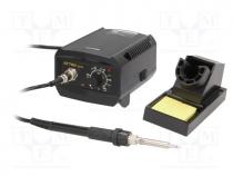 Soldering station, analogue,with knob, 65W, 200....480C, Plug  EU