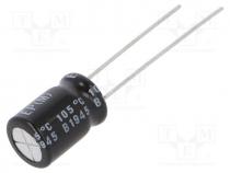 Capacitor  electrolytic, bipolar, THT, 100uF, 25VDC, Ø8x11mm, 20%