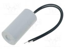 Capacitor  motors, run, 8uF, 450V, Ø30x78mm, -25÷70C, 10%, 10000h