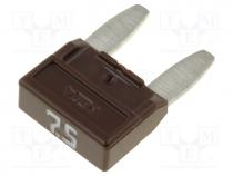 Fuse  fuse, 7.5A, 32V, automotive, 11.9mm, MINIVAL