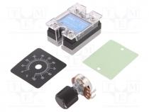 Relay  solid state, Rin  0....250k, 25A, 24....280VAC, Variant  1-phase