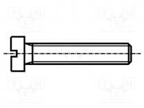 Screw, M1.4x16, 0.3, Head  cheese head, slotted, steel, DIN  84A