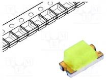 LED, SMD, 0603, white cold, 45....180mcd, 130, 5mA, 2.55....3.15V, 72mW