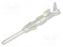 Contact, male, 1.6mm, silver plated, 0.5....1.5mm2, 20AWG....16AWG, bulk