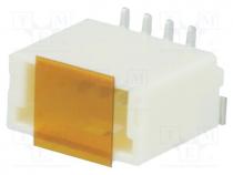 Socket, wire-board, male, Pico-Clasp, 1mm, PIN  4, SMT, 50V, 1A