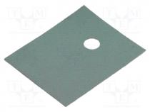 Heat transfer pad  silicone, TO247, 0.45K/W, L  21mm, W  17mm, 6.5kV