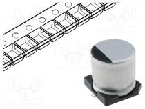 Capacitor  electrolytic, SMD, 10uF, 35VDC, Ø5x5.3mm, 20%, 2000h