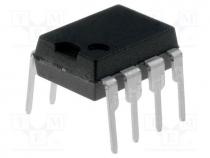 IC  PMIC, AC/DC switcher,PWM controller, 0.45A, 65kHz, Ch  1, DIP7