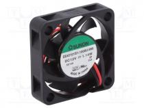 Fan  DC, axial, 12VDC, 40x40x10mm, 13.87m3/h, 28.8dBA, 7300rpm