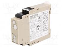 Timer, 0,1s....1200h, DPDT, 250VAC/5A, Usup  24....240VAC, 24....240VDC