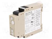 Timer, 0,1s÷1200h, DPDT, 250VAC/5A, Usup  24÷240VAC, 24÷240VDC