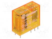 Relay  electromagnetic, DPDT, Ucoil  24VAC, 8A/250VAC, 8A/30VDC