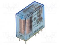 Relay  electromagnetic, DPDT, Ucoil  12VDC, 8A/250VAC, 8A/30VDC