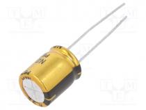 Capacitor  electrolytic, THT, 150uF, 35VDC, Ø10x12.5mm, 20%, 5000h