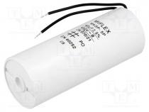 Capacitor  motors, run, 40uF, 450V, Ø45x114mm, -25....70C, 10%, 7
