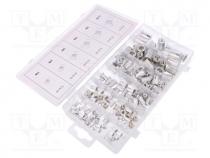 Rivet nuts set, M10,M3,M4,M5,M6,M8, aluminium, 150pcs.