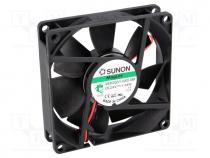 Fan  DC, axial, 24VDC, 80x80x20mm, 61.16m3/h, 38dBA, Vapo, Len  300mm