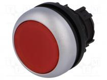 Switch  push-button, Stabl.pos  1, 22mm, red, IP67, Pushbutton  flat