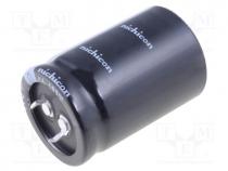 Capacitor  electrolytic, SNAP-IN, 560uF, 450VDC, Ø35x50mm, 20%