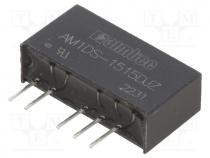 Converter  DC/DC, 1W, Uin  13.5....16.5V, Uout  15VDC, Uout2  -15VDC