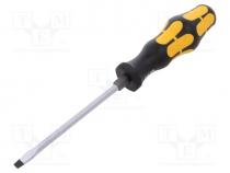 Screwdriver, slot, for impact,assisted with a key, 4,5x0,8mm