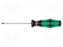 Screwdriver, slot, 2,5x0,4mm, Blade length  75mm