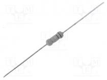 Resistor  metal oxide, THT, 330k, 1W, 5%, Ø3.5x10mm, axial