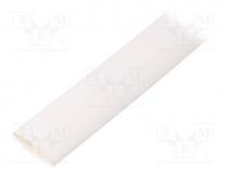 Heat shrink sleeve, glueless, 2  1, 12.7mm, L  1m, white