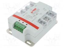 Relay  solid state, Ucntrl  4....32VDC, 60A, 24....530VAC, 3-phase, IP20
