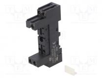 Socket, PIN  5, 10A, 250VAC, DIN,on panel, screw terminals