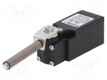 Limit switch, porcelain roller Ø9x57mm R 80mm, NO + NC, 10A