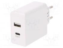 Power supply  switched-mode, constant voltage, 5VDC, 5A, 28W, plug