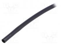 Insulating tube, PVC, black, -20....125C, Øint  2.5mm, L  10m, UL94V-0