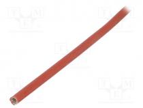 Insulating tube, fiberglass, brick red, -60÷250C, Øint  3mm