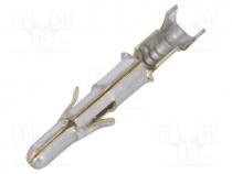Contact, male, brass, tinned, 0.2....0.8mm2, Universal MATE-N-LOK