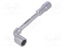 Wrench, L-type,socket spanner, HEX 17mm, Chrom-vanadium steel