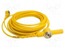 Ground cord, yellow, Len  4.5m, 10mm