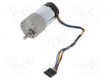 Motor  DC, with gearbox, 6÷12VDC, 5.5A, Shaft  D spring, 67rpm, 210g