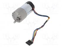 Motor  DC, with gearbox, 6....12VDC, 5.5A, Shaft  D spring, 67rpm, 210g