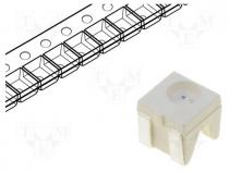 LED, SMD, 4040, yellow, 100....250mcd, 4x3.6x4mm, 120, 2....2.5V, 20mA