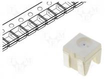 LED, SMD, 4040, yellow, 100÷250mcd, 4x3.6x4mm, 120, 2÷2.5V, 20mA